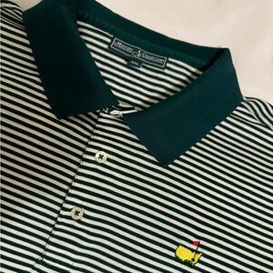 Masters Collection Green and White Striped Mens XXL Polo Shirt.